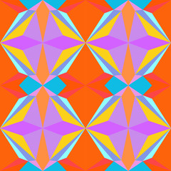 Abstract seamless colourful pattern geometric backgrounds vector design