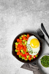hash breakfast with sweet potato