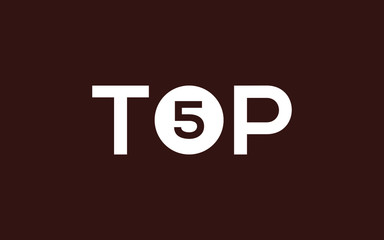 Top Five or 5 Logo Design Template