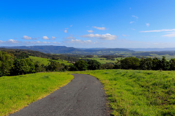road in the countryside Kiama NSW Australia