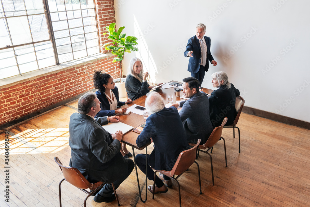 Wall mural diverse business people in a meeting