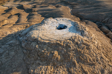 lava from the mud volcano on the mountain