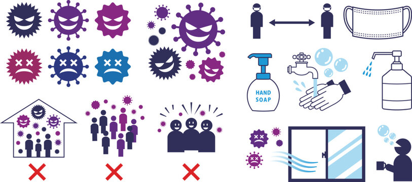 ウイルス・感染症対策カット集
