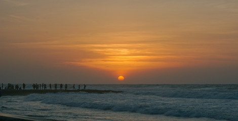 Fototapeta premium sunset over the sea