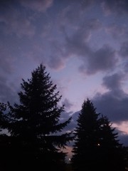 sunset in the mountains