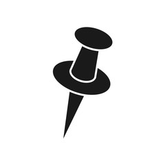 pin icon, push pin vector icon