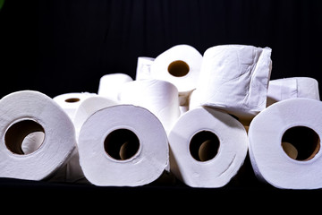 Rolls of Toilet Paper for the Stock-up on the pandemic of Covid19