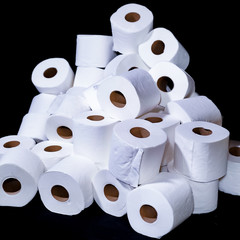 Rolls of Toilet Paper for the Stock-up on the pandemic of Covid19