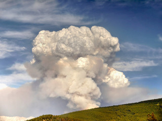 volcano eruption smoke wildfire landscape nature 