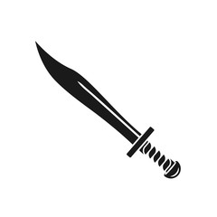 simple sword icon, flat design best vector sword icon