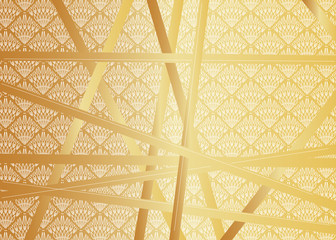 Luxurious VIP Gift card template. Abstract design with retro pattern and lines. Premium class design for invitation, Gift certificate, sale discount ticket, Bonus card.