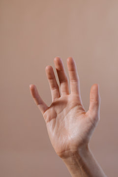 Woman Showing Her Stop Sign Hand