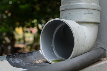 water gutters paralon pipes, for water outflows