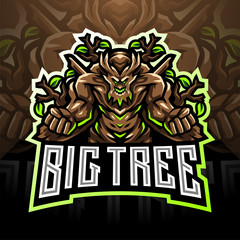 Tree esport mascot logo design © Visink.art