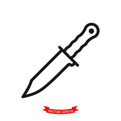 knife icon vector logo template, dagger vector icon