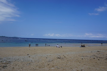 Fototapeta na wymiar Yonehara beach in Okinawa, Japan