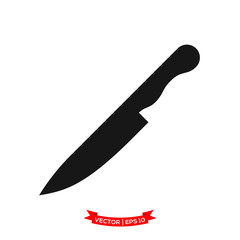 knife icon vector logo template, chef knife vector icon, kitchen utensil icon