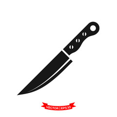 knife icon vector logo template, chef knife vector icon, kitchen utensil icon