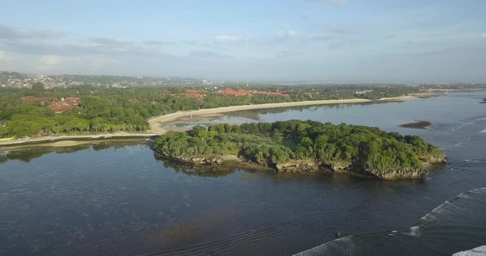Aerial view of Nusa DuAa beach, Bali, Indonesia