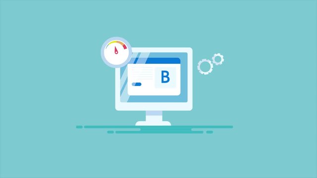 AB testing, user experience, split test, technical seo optimization concept. 2d animation video clip.