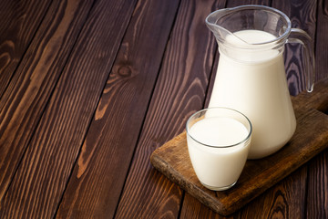 milk in glass