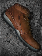 brown leather boots