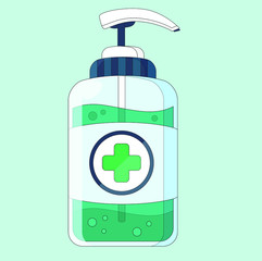 Bootle with sanitizer for your protection