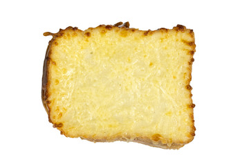 croque-monsieur isolé sur un fond blanc