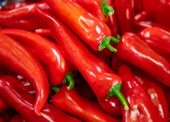 red pepper in the market