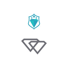  Diamond Logo Template vector symbol