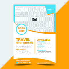 Creative Travel Flyer Template Design