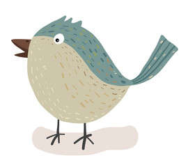 Bird cartoon / vector and illustration