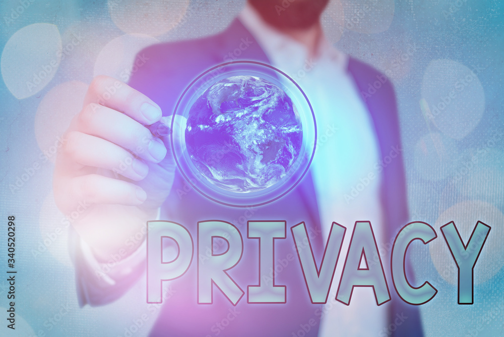 Poster handwriting text privacy. conceptual photo right to keep demonstratingal matters and information as 