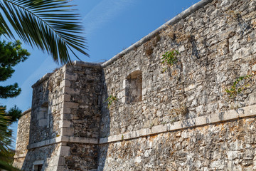 Small fort defending harbour of Sucuraj town on Hvar island, Croatia