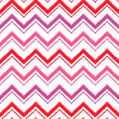 Abstract vector colorful coral zigzag line pattern