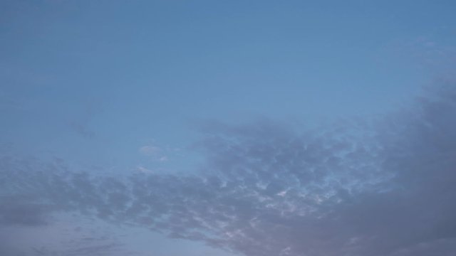 White clouds and blue sky.