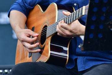 Play the guitar