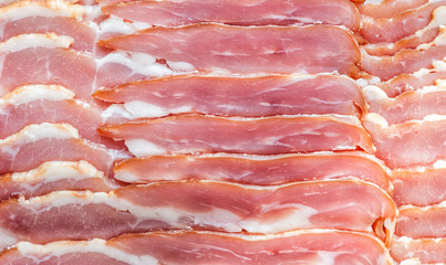 Thin slices of bacon