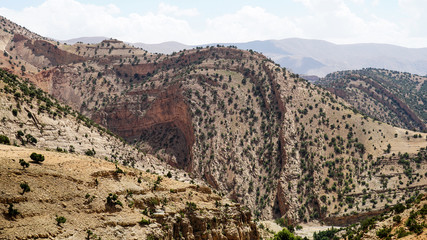 landscape in the mountains , imilchil Morocco 
