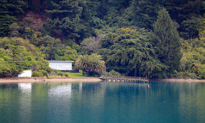 Naklejka premium A Bach Getaway In The Marlborough Sounds