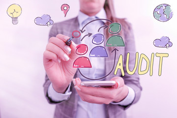 Word writing text Audit. Business photo showcasing Distinctive typically pleasant smell Subtle of a...