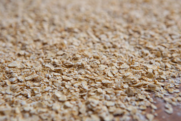 oat millet scattered on the table