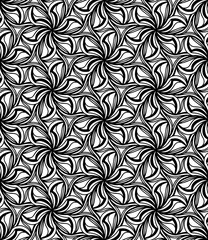 Seamless abstract pattern Vector coloring book