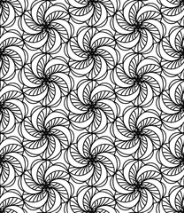 Seamless abstract pattern Vector coloring book