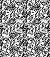 Seamless abstract pattern Vector coloring book