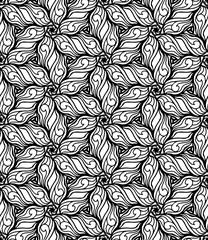 Seamless abstract pattern Vector coloring book