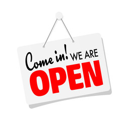 Come in! we are open