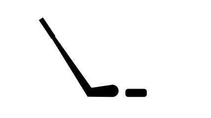 Isolated hockey stick illustration 