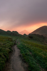 lone alley in the mountains