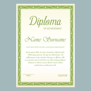 Green Certificate Template